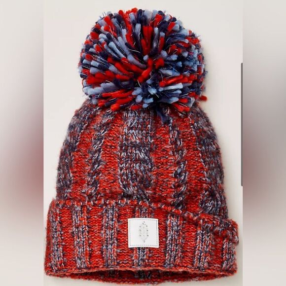 Free People Movement Pom Party Reflective Beanie